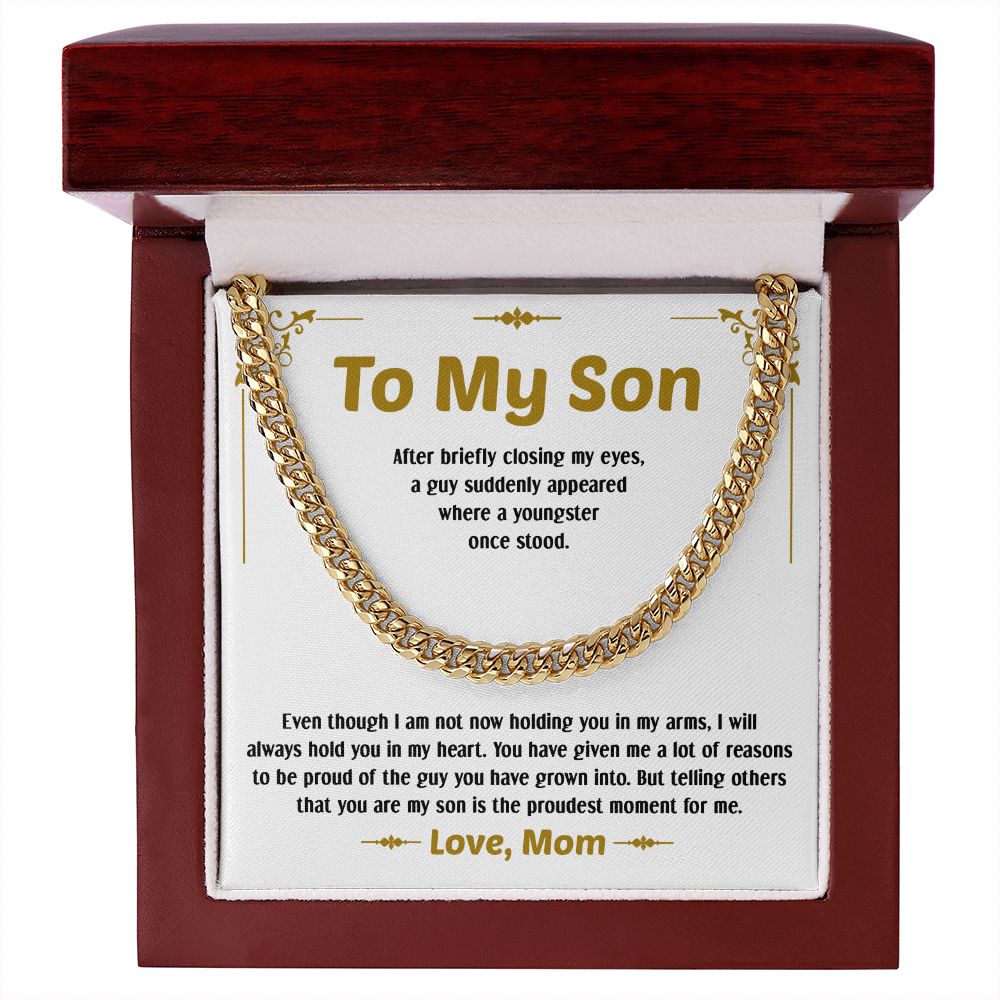 Mua FG Family Gift Mall To My Son From Mom, Son Gifts From Mom and Dad,  Mother and Son Necklace, Birthday Gift For My Son Graduation Christmas  Faith Cross Necklace Present trên