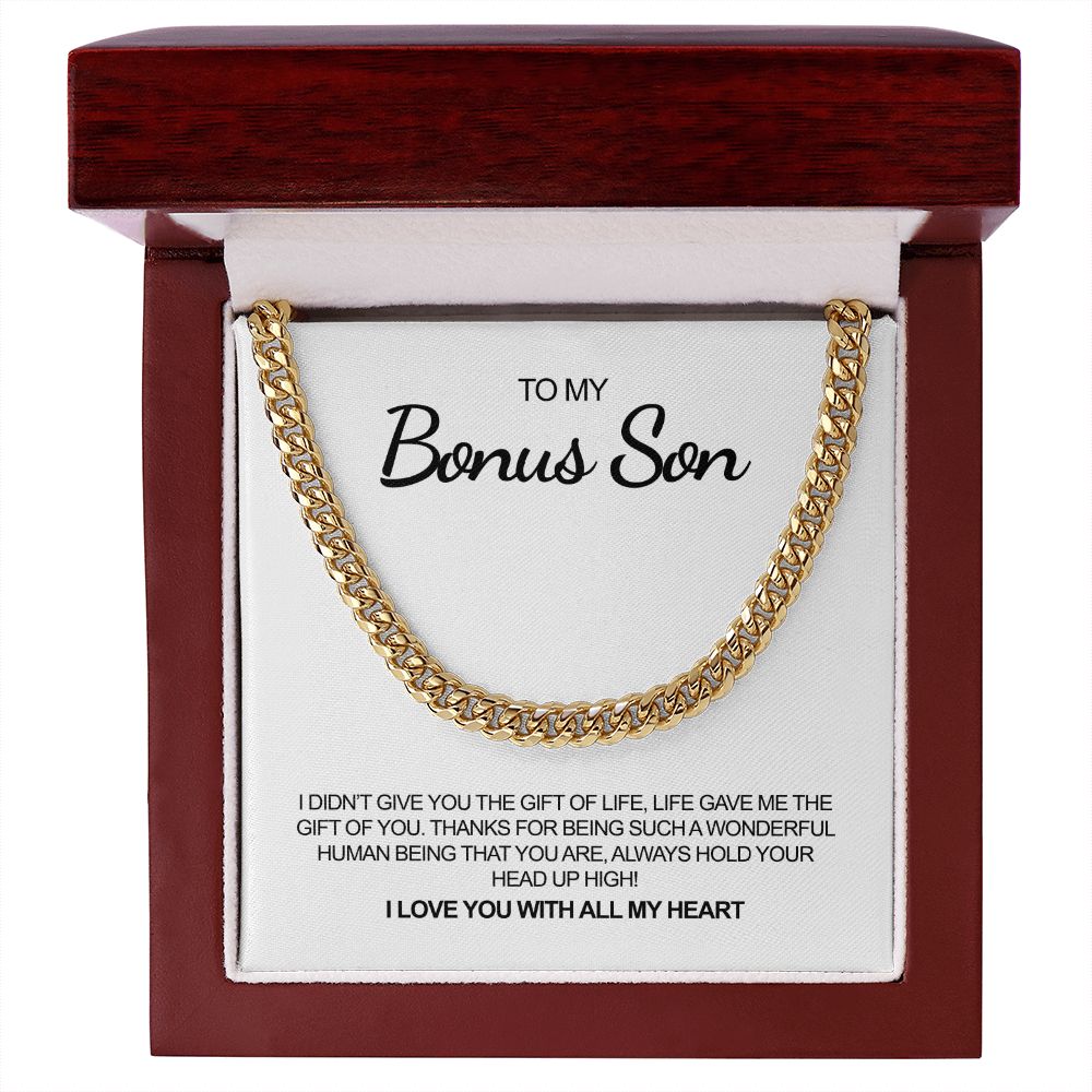 To My Bonus Son | Always Hold Your Head Up High | Necklace