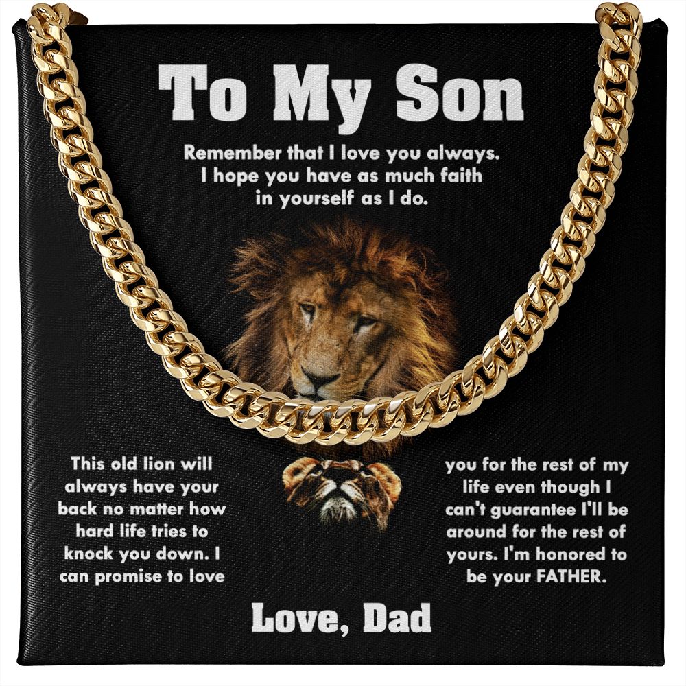 To My Son | I'm Honored To Be Your Father | Necklace
