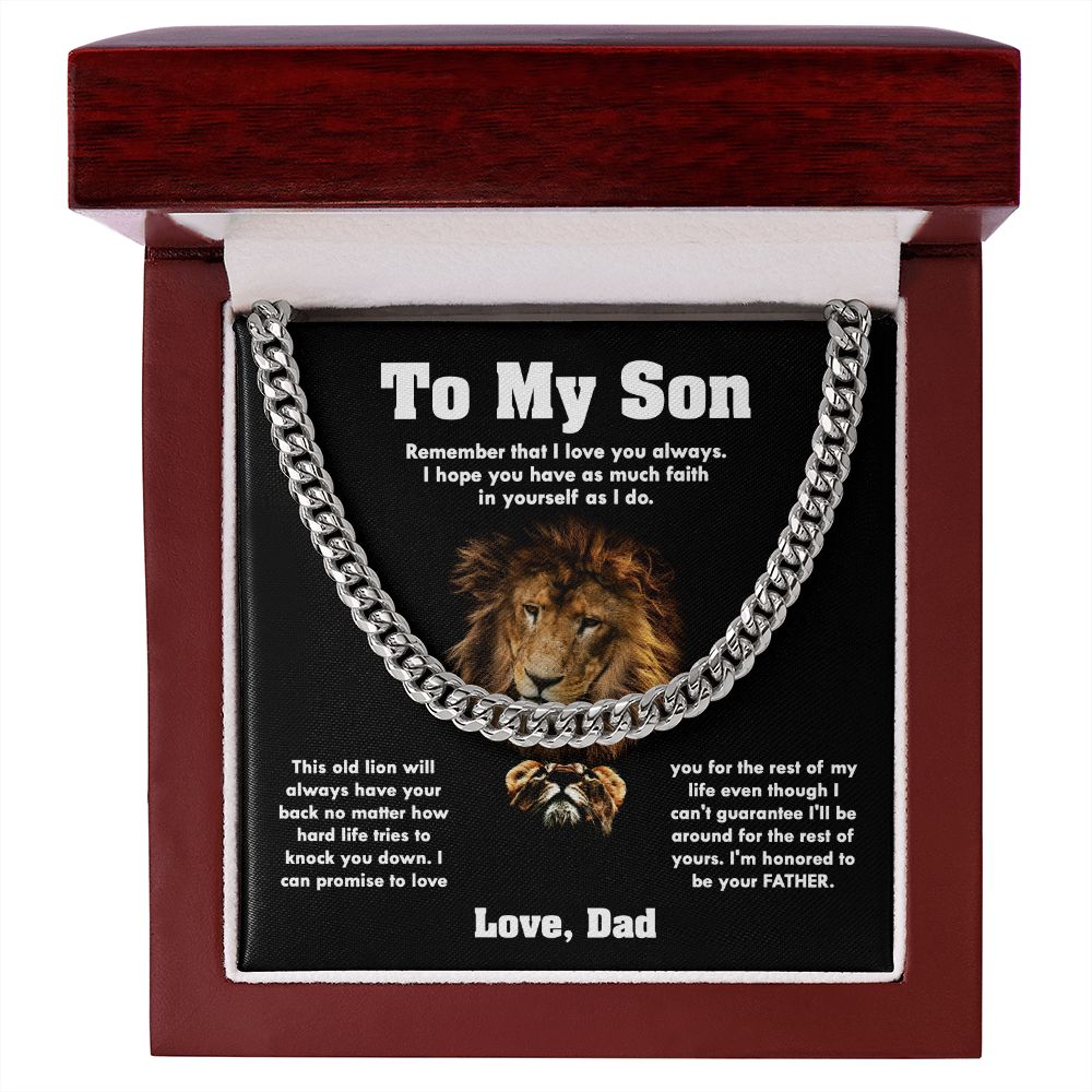 To My Son | I'm Honored To Be Your Father | Necklace