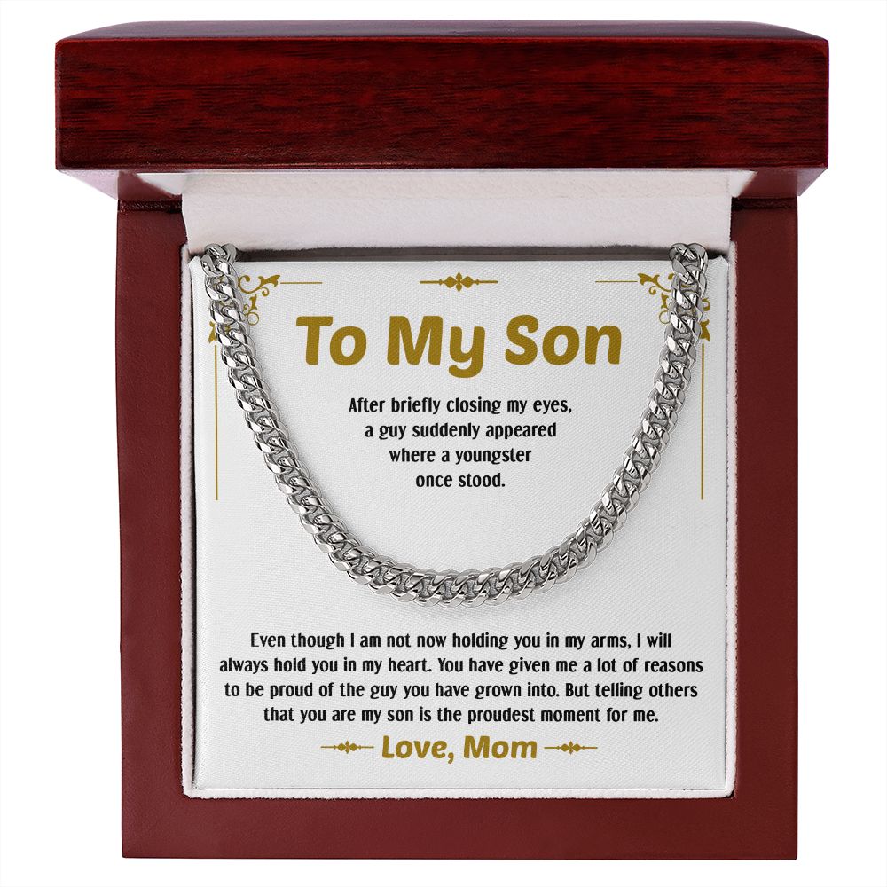 To My Son | I'm So Proud Of You | Necklace