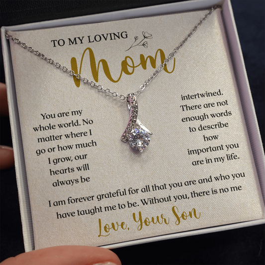 To My Loving Mom | You Are Important To Me | Alluring Beauty Necklace