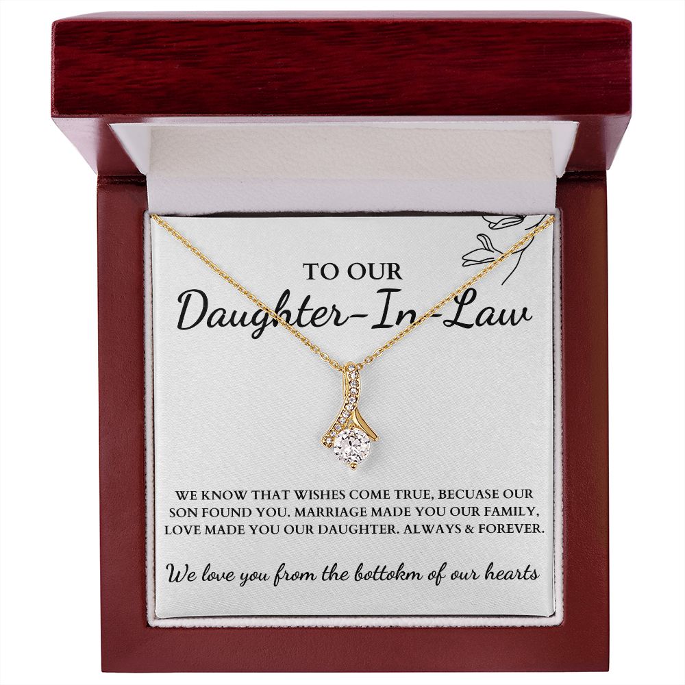 To OUR Daughter-in-Law | Love Made You OUR Daughter | Necklace