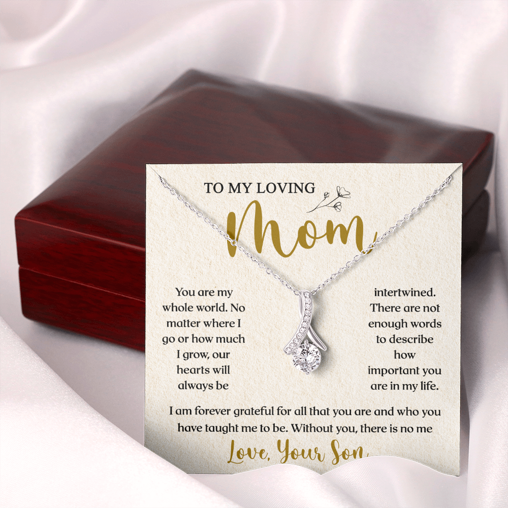 To My Loving Mom | You Are Important To Me | Alluring Beauty Necklace