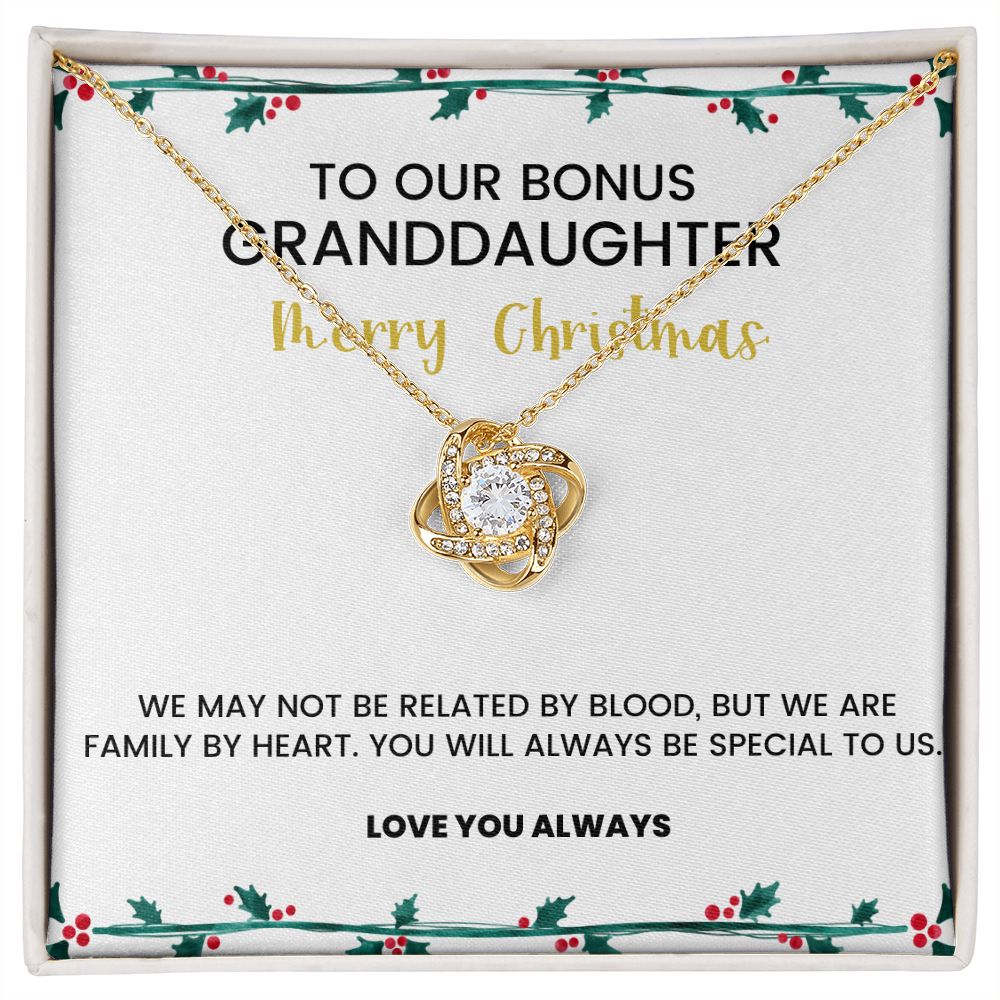 To OUR Bonus Granddaughter | We Are Family By Heart | Necklace