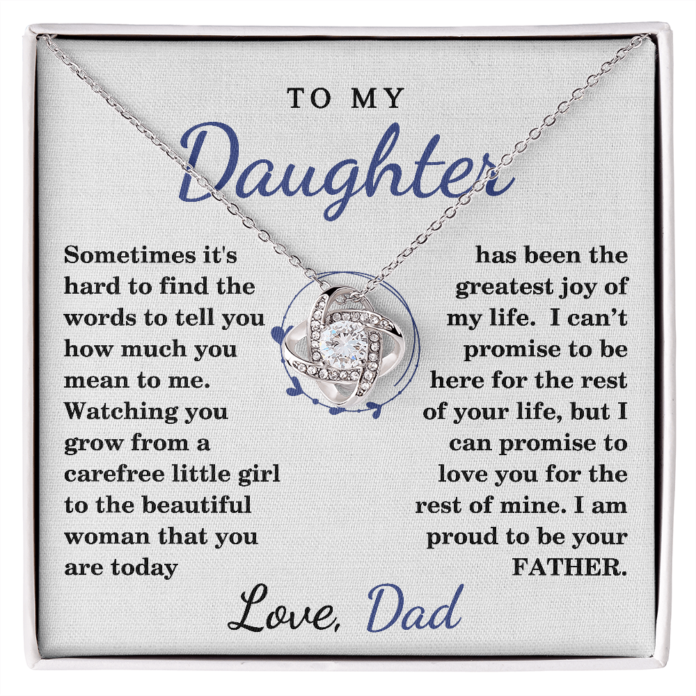 To My Daughter | I Am Proud To Be Your Father | Necklace