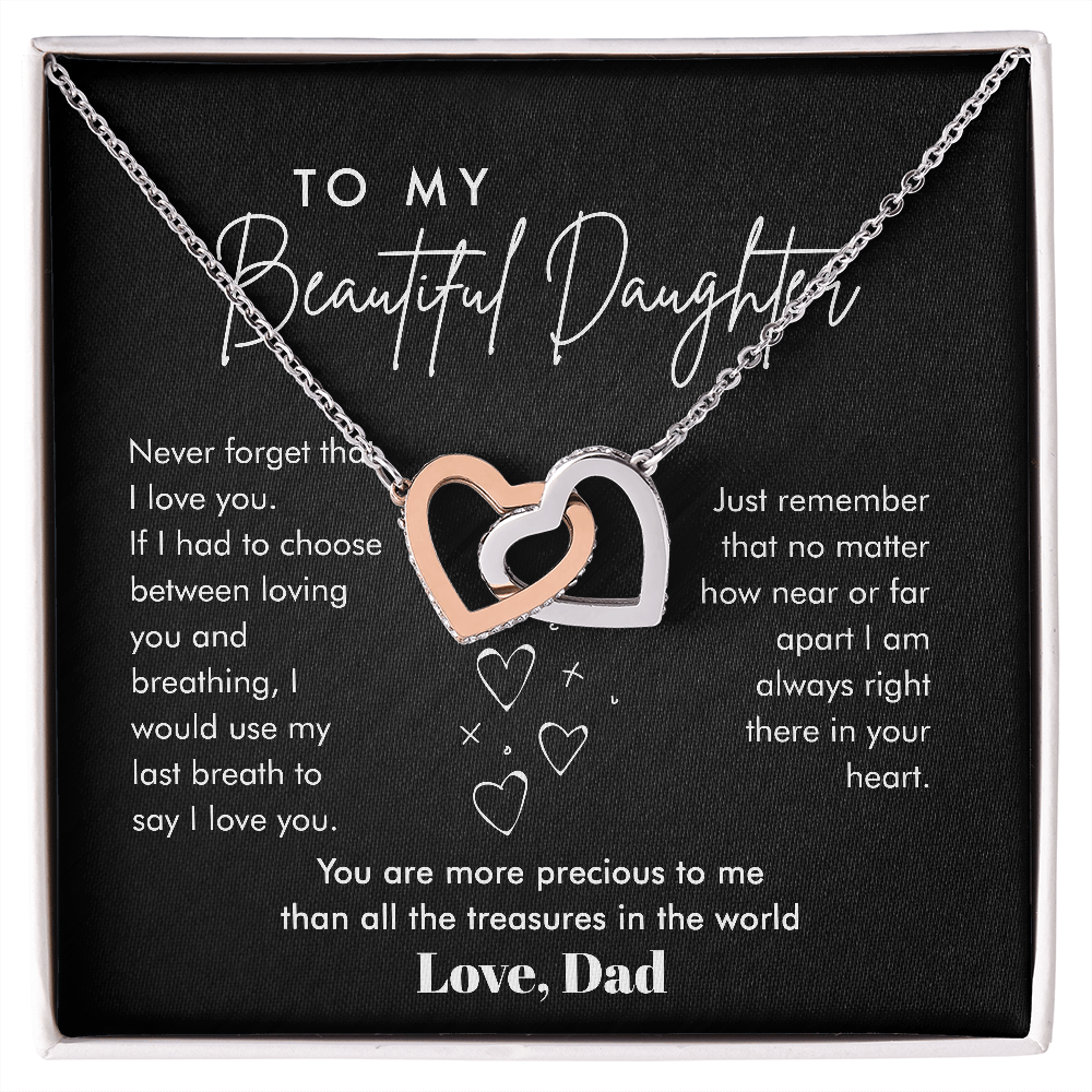 To My Beautiful Daughter | You Are Precious | Necklace From Dad