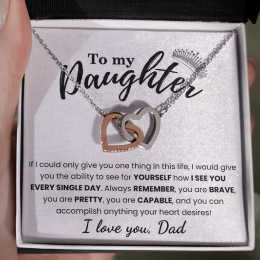 To My Daughter | You Can Accomplish Anything | Necklace From Dad