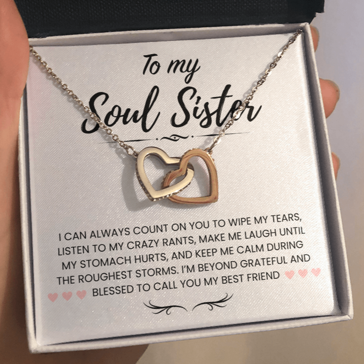 To My Soul Sister | I'm Grateful And Blessed To Have You | Necklace