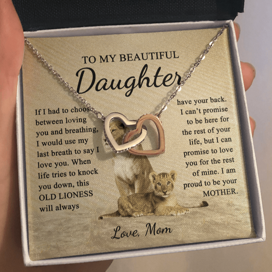 To My Beautiful Daughter | I'll Always Have Your Back | Necklace From Mom
