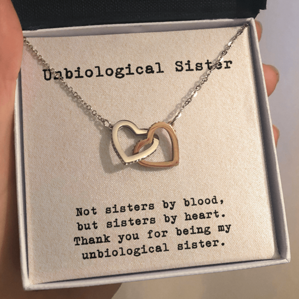 Personalized To My Sister Necklace From Sister My Friend Unbiological Sister  Soul Sister Birthday Christmas Graduation Jewelry Customized Gift Box  Message Card - Siriustee.com