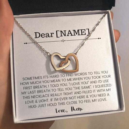 Daughter Necklace From Mom | I Love You | Personalize It Now