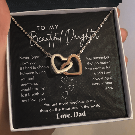 To My Beautiful Daughter | You Are Precious | Necklace From Dad