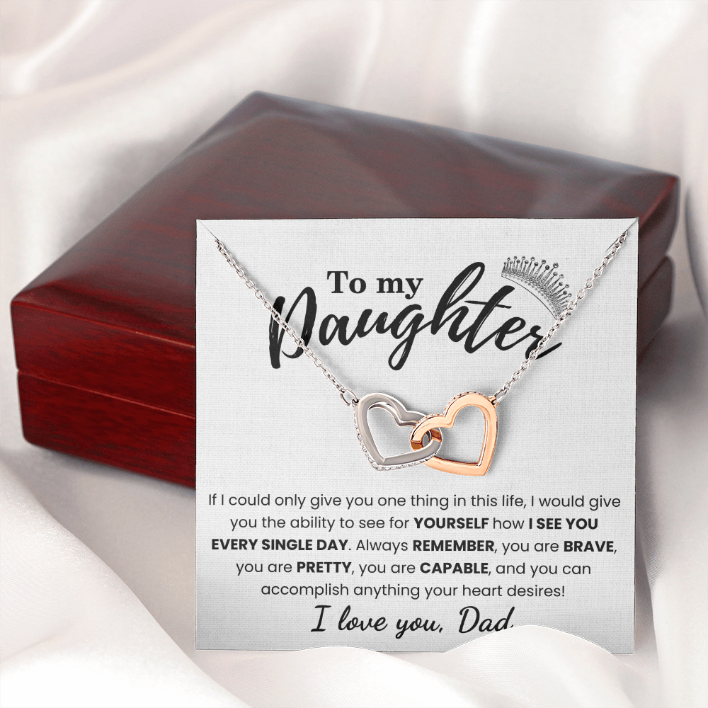 To My Daughter | You Can Accomplish Anything | Necklace From Dad