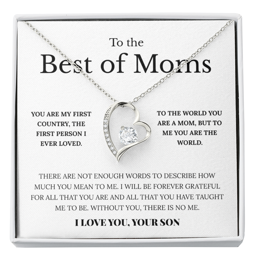 To The Best Of Moms | Without You There Is No Me | Necklace