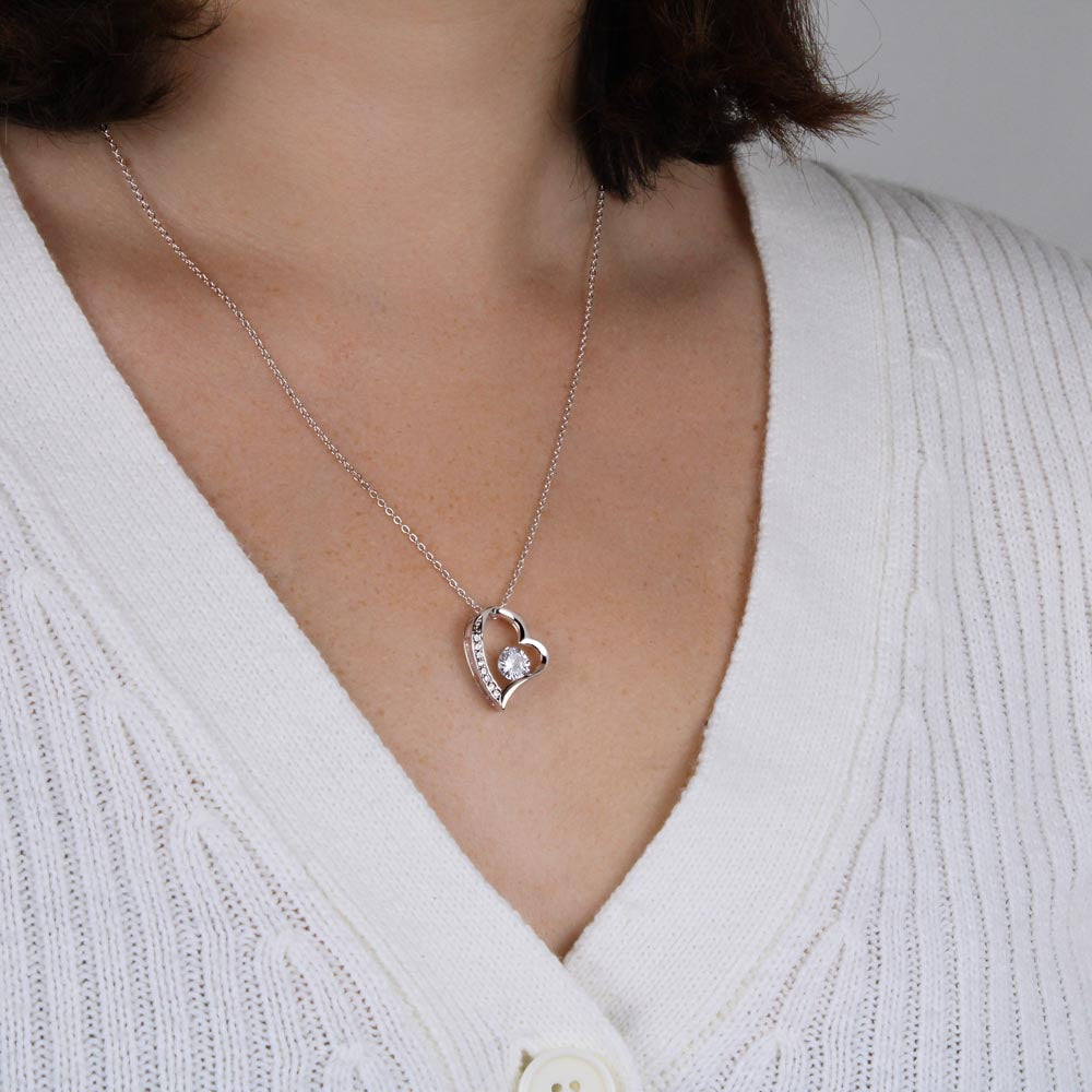 To My Loving Mom | I'm Lucky To Have You | Forever Love Necklace
