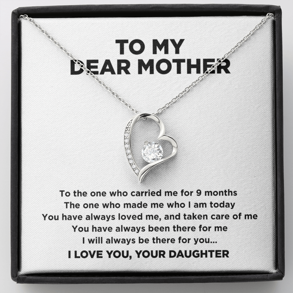 To My Dear Mother | I Will Always Be Here For You | Necklace