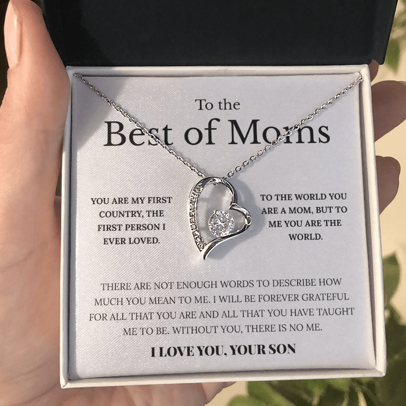 To The Best Of Moms | Without You There Is No Me | Necklace