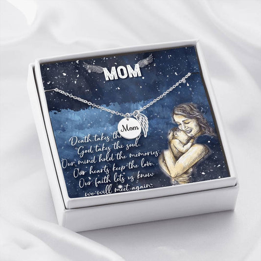 In Memory Of Mom In Heaven Necklace