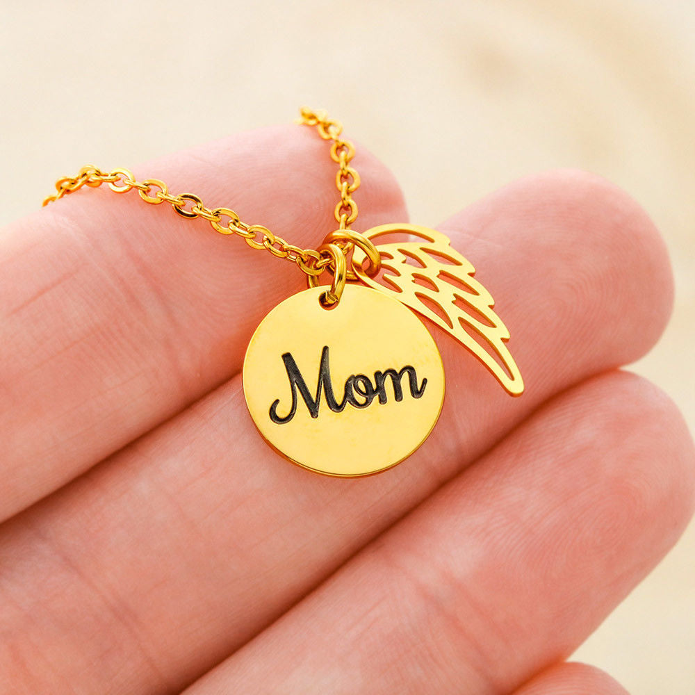 In Memory Of Mom In Heaven Necklace