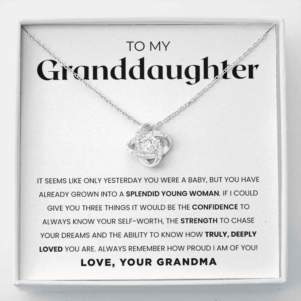 To My Granddaughter | I Am Proud Of You | Necklace