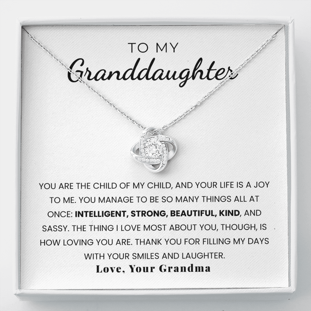 To My Granddaughter | Your Life Is A Joy To Me | Necklace