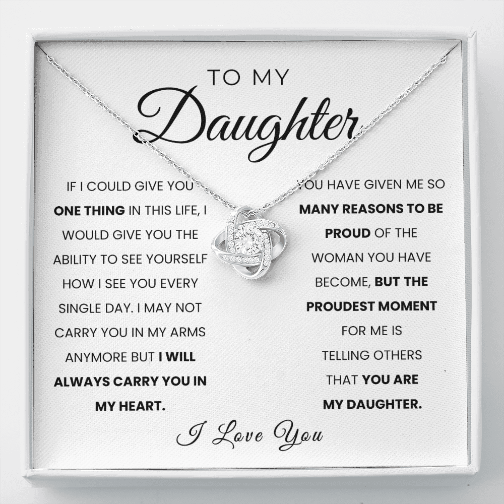 To My Daughter | I Am Proud Of You | Necklace