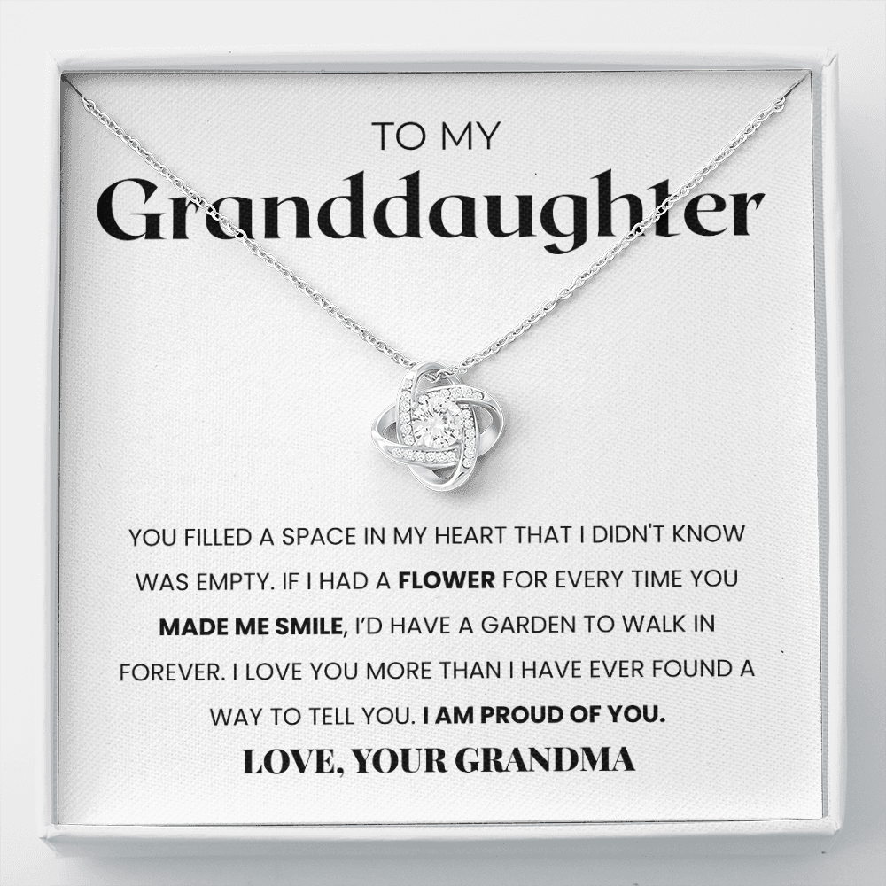 To My Granddaughter | I Love You | Necklace
