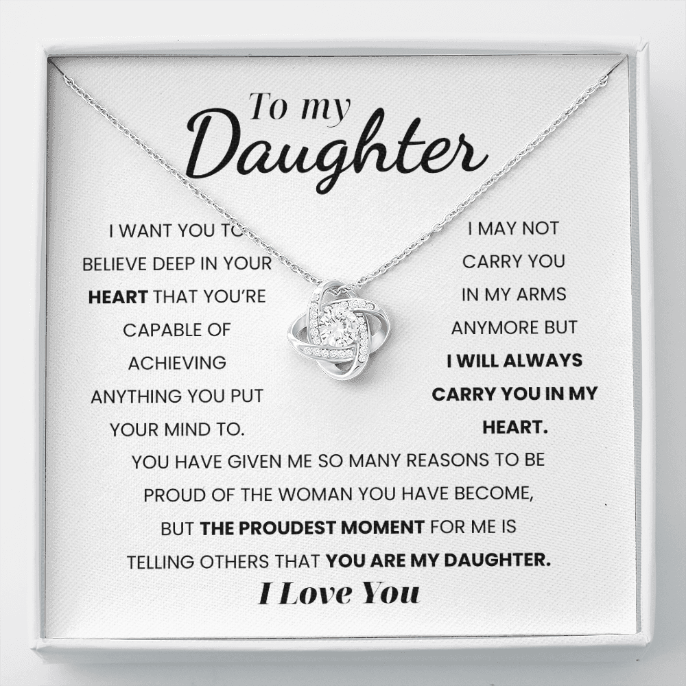 To My Daughter | You Are Capable Of Achieving Anything | Necklace