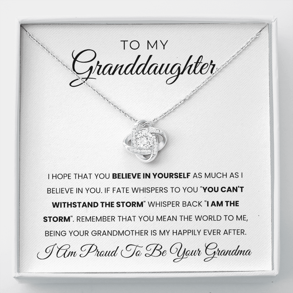 To My Granddaughter | I Believe In You | Necklace