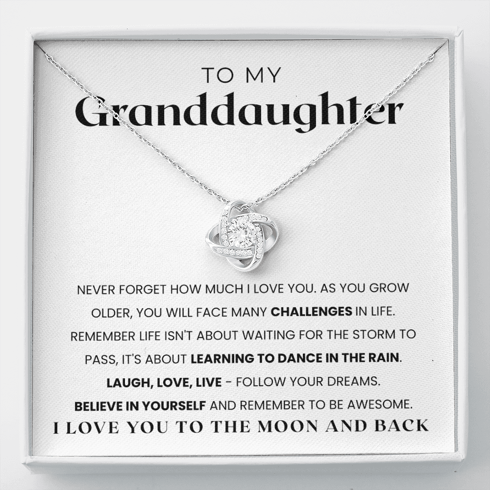 To My Granddaughter | Remember To Be Awesome | Necklace