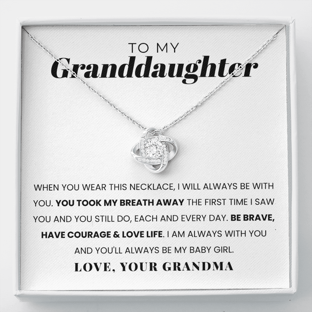 To My Granddaughter | You'll Always Be My Baby Girl | Necklace