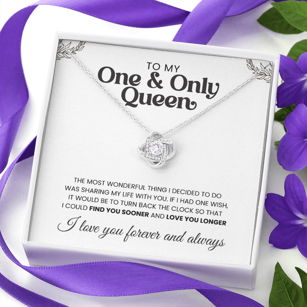 To My One & Only Queen | I Love You | Necklace