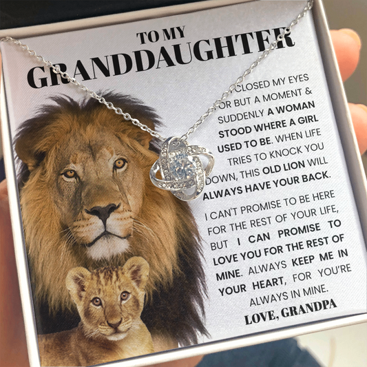 To My Granddaughter | I'll Always Have Your Back | Necklace