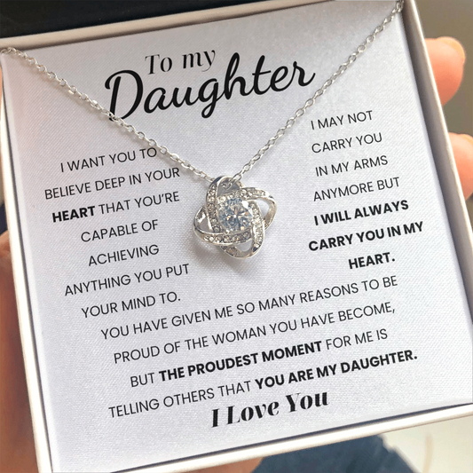 To My Daughter | You Are Capable Of Achieving Anything | Necklace