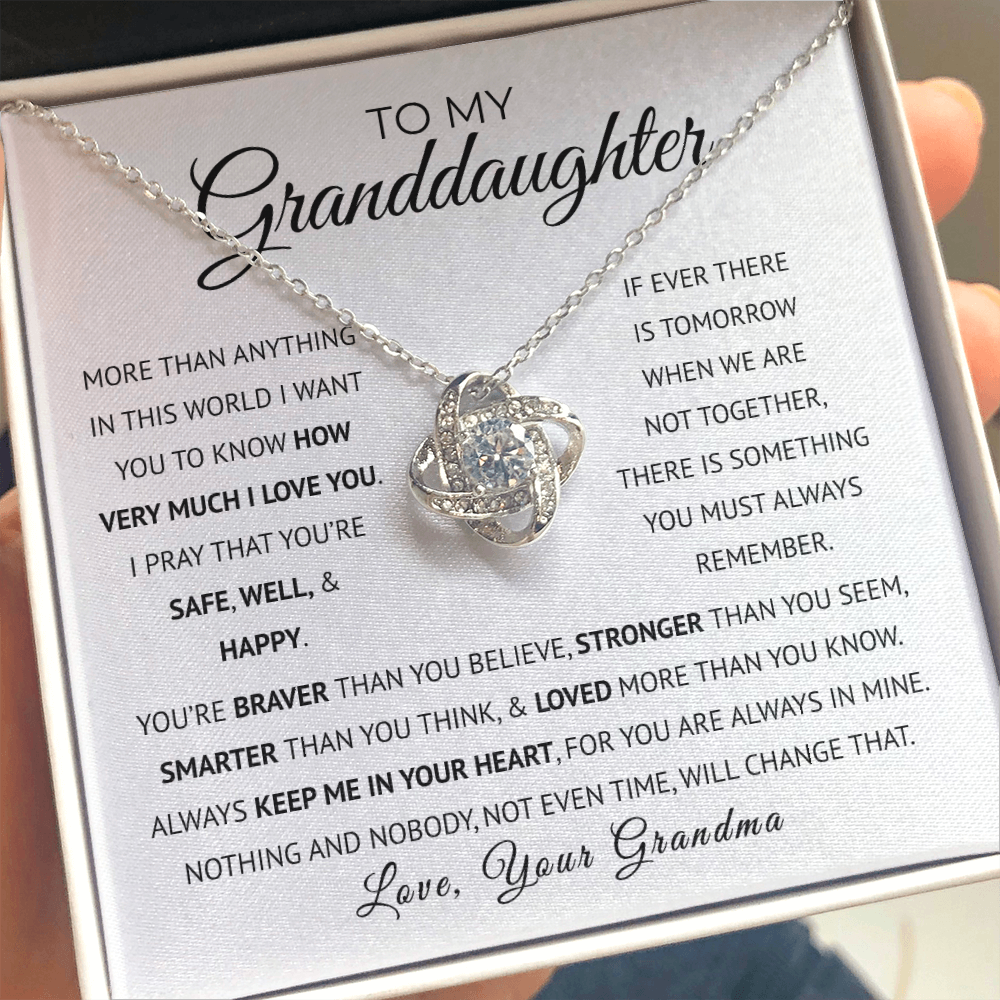 To My Granddaughter | Always Keep  Me In Your Heart | Necklace
