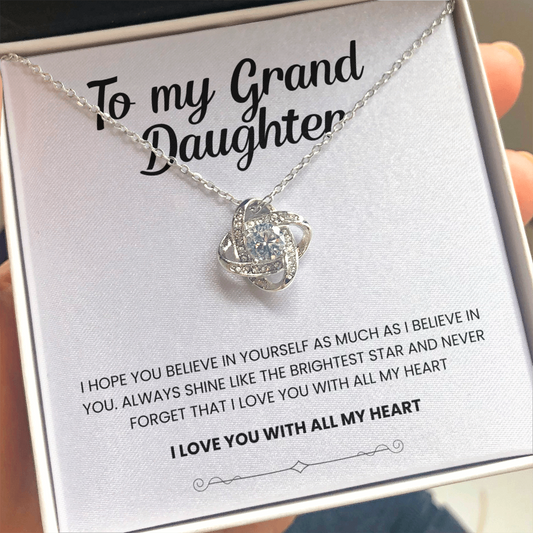 To My Granddaughter | I Believe In You | Necklace
