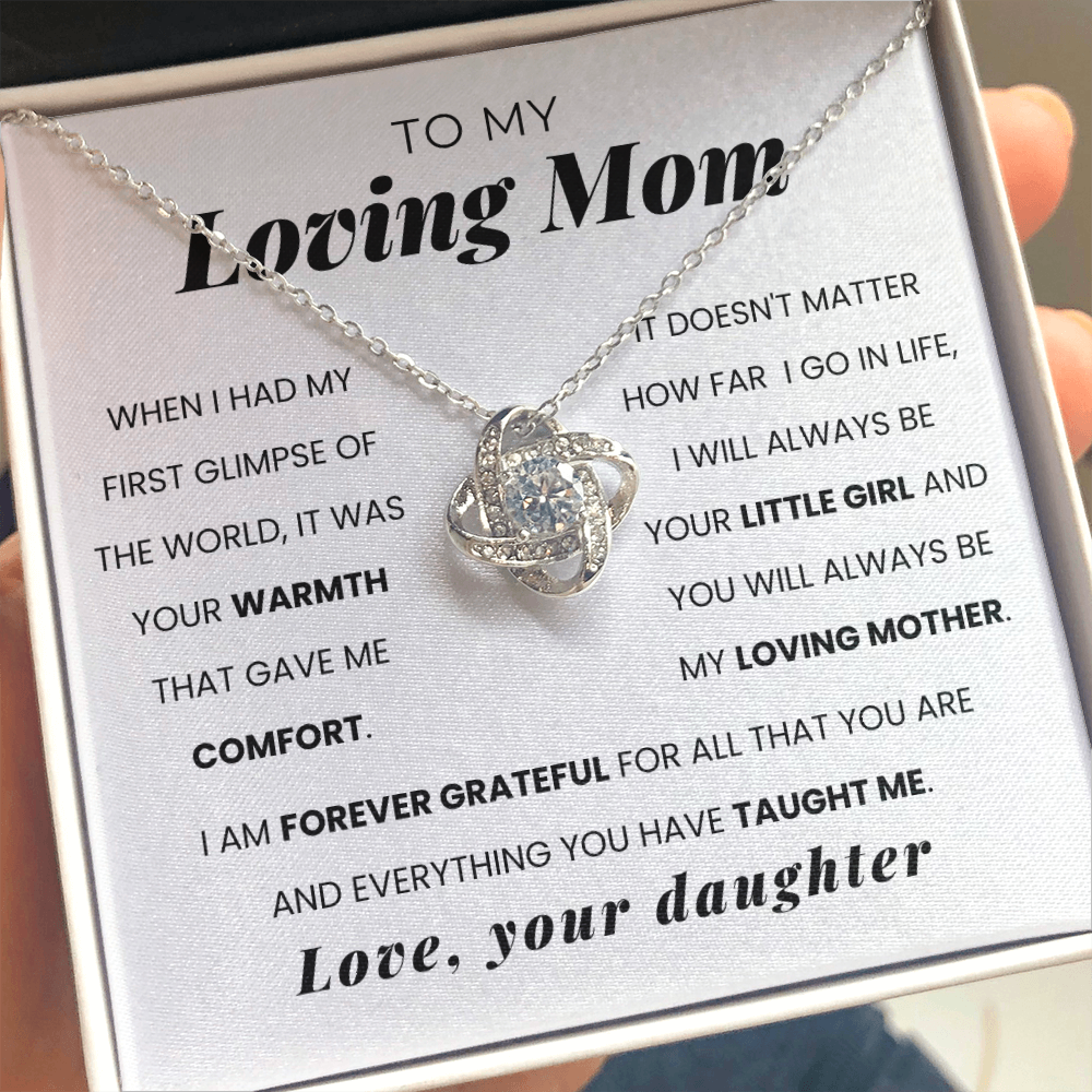 To My Loving Mom | Your Warmth Gave Me Comfort | Necklace