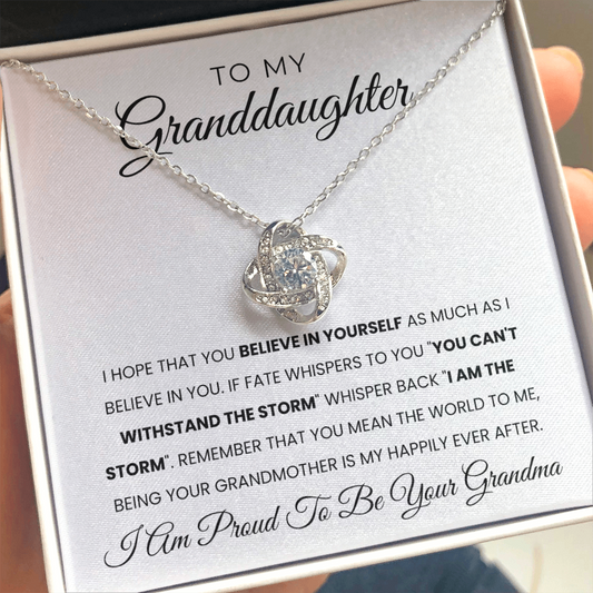 To My Granddaughter | I Believe In You | Necklace