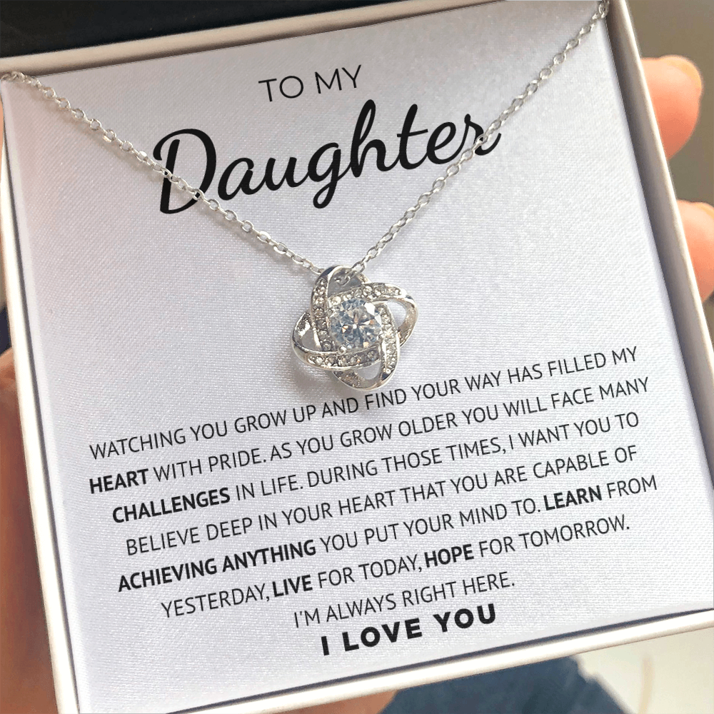 To My Daughter | Learn , Live And Hope | Necklace