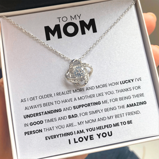 To My Mom | I'm Lucky To Have A Mother Like You | Necklace