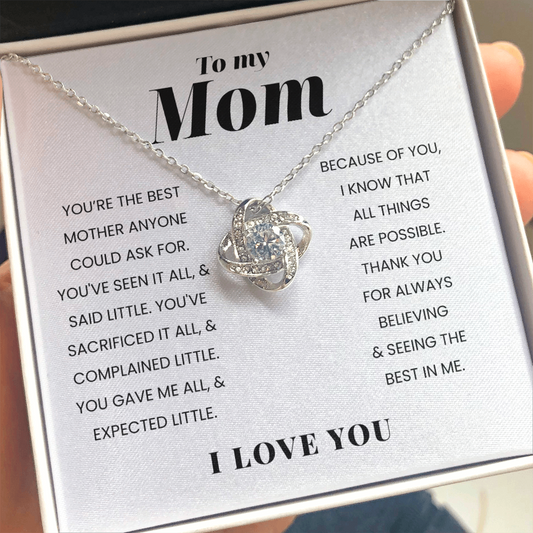 To My Mom | You Are The Best Mother | Necklace
