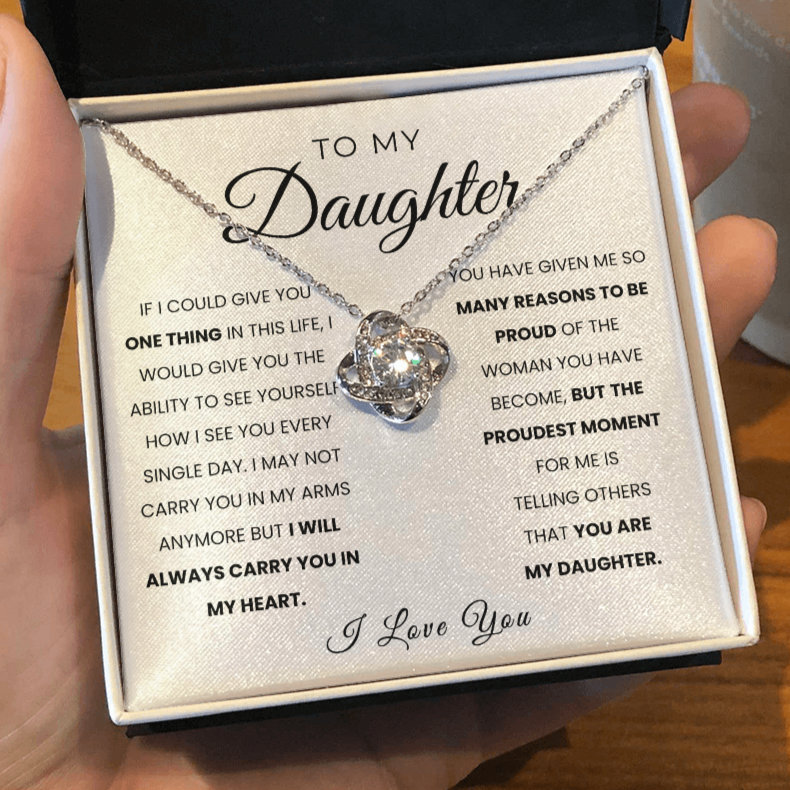 To My Daughter | I Am Proud Of You | Necklace