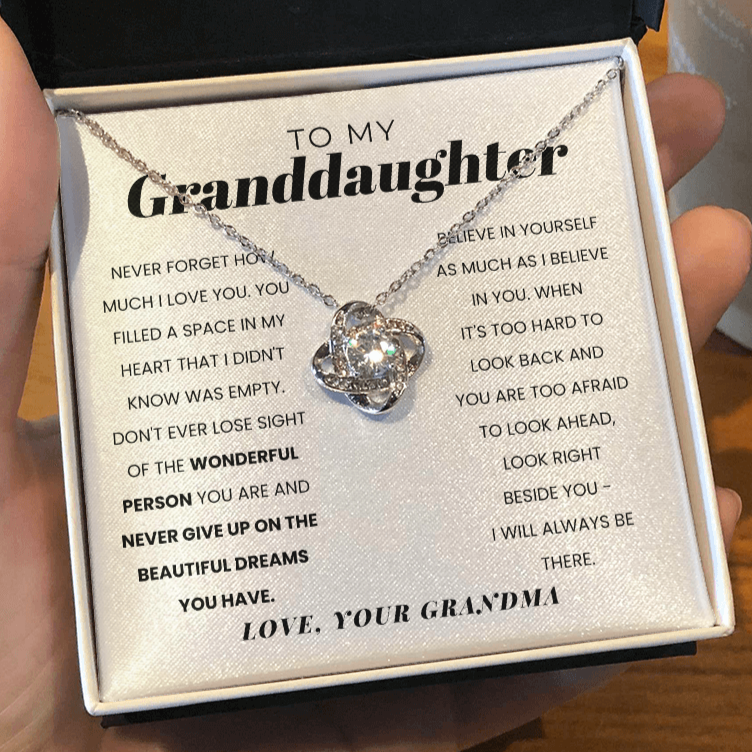 To My Granddaughter | Never Give Up On Your Dreams | Necklace