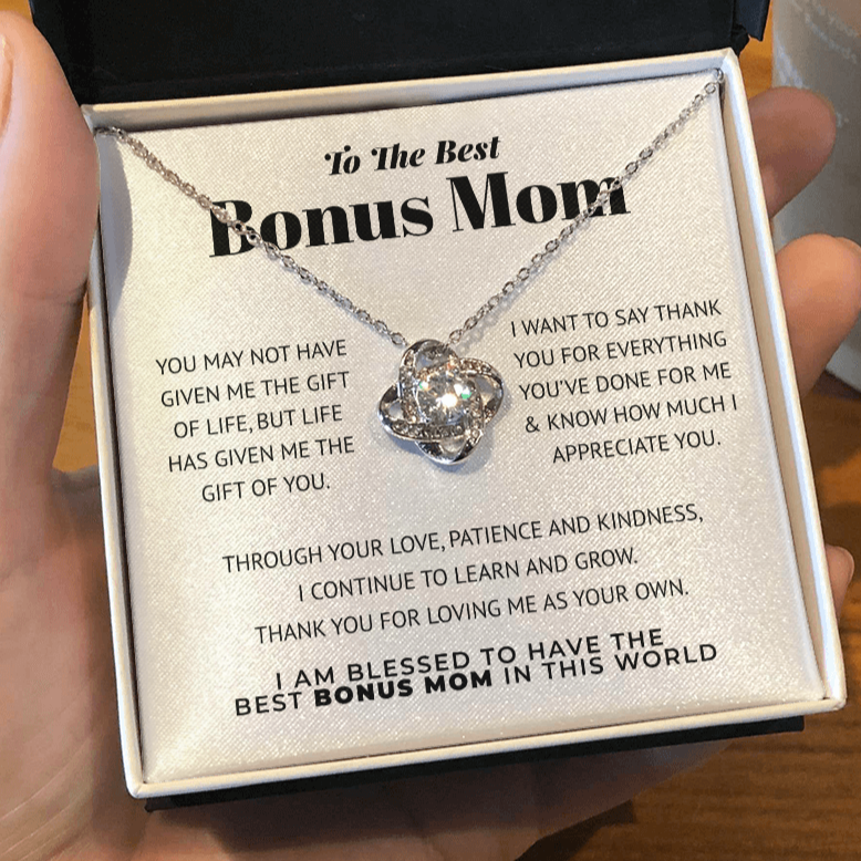 To The Best Bonus Mom | Thank You For Everything | Necklace