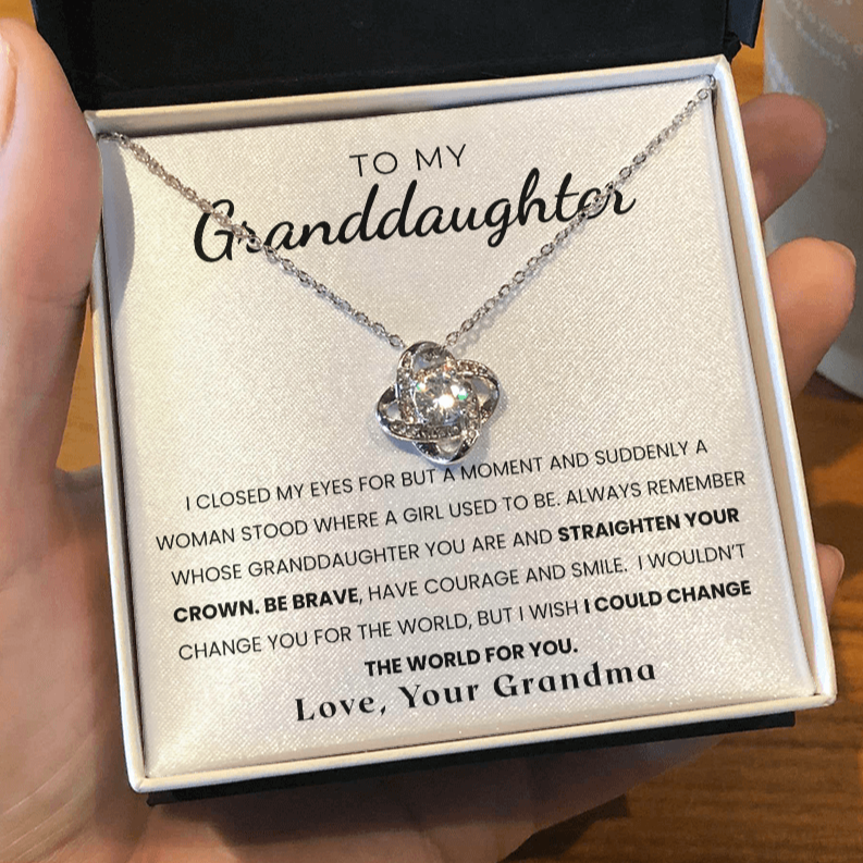 To My Granddaughter | Be Brave, Have Courage And Smile | Necklace