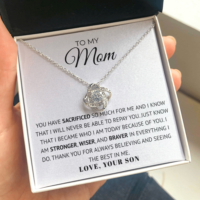 To My Mom | Thank You For The Sacrifices | Necklace