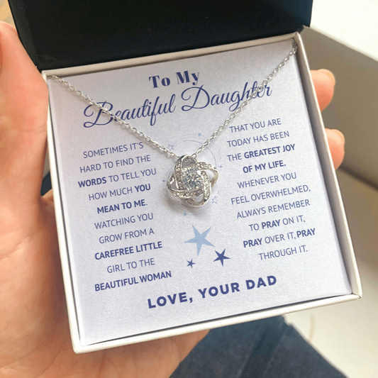 To My Beautiful Daughter | Always Pray | Necklace
