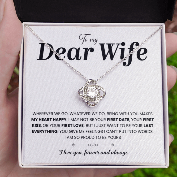 To My Dear Wife | Being With You Is All I Need | Necklace