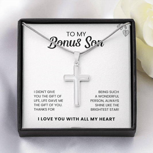 To My Bonus Son | Shine Like the Brightest Star | Necklace